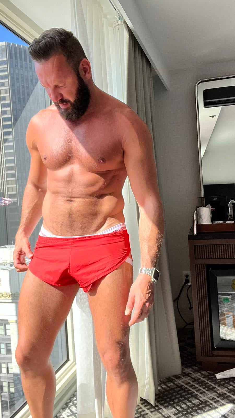 Our Good Friend Rocco Hard In Our Extreme Ripstop shorts