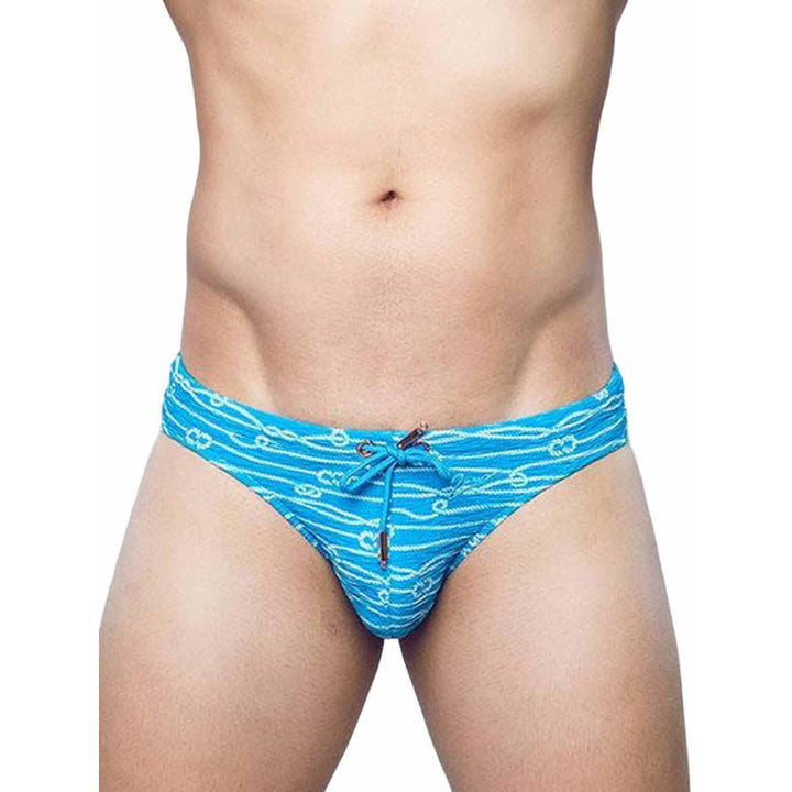 2EROS V20 PRINT SWIM BRIEF SWIMWEAR MANROPE BLUE