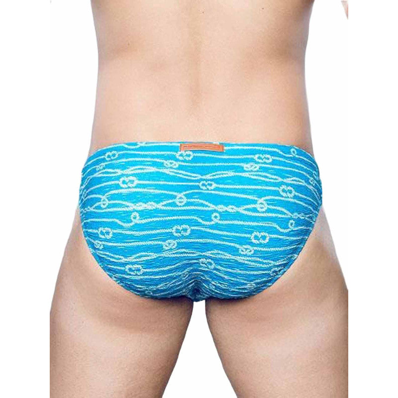 2EROS V20 PRINT SWIM BRIEF SWIMWEAR MANROPE BLUE
