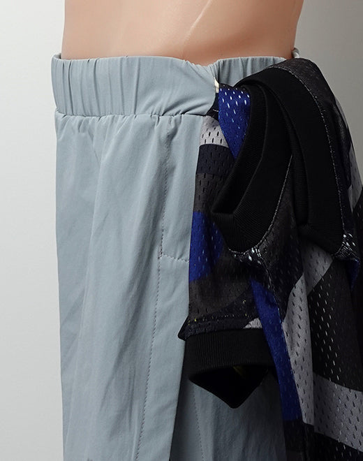 SUPAWEAR FULL LINED MESH SHORTS LOOSE FIT GREY HARBOUR