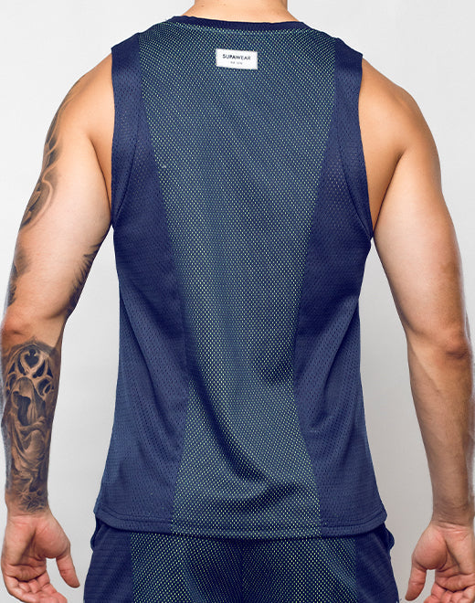 SUPAWEAR SWISH MESH SINGLET NEON GREEN