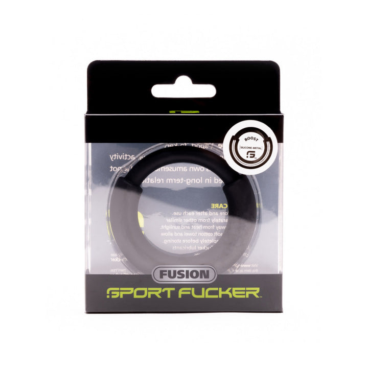SILICONE STEEL FUSION RING BOOST LARGE BLACK