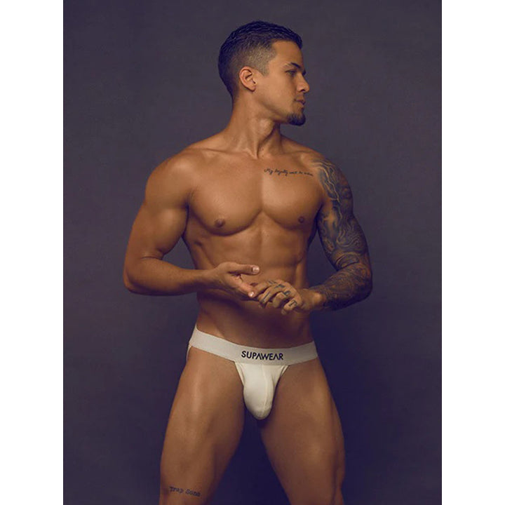 SUPAWEAR NEON JOCKSTRAP UNDERWEAR IVORY