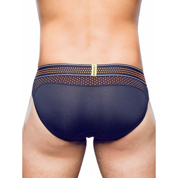 Supawear Neon Mesh Brief Underwear - Neon Orange