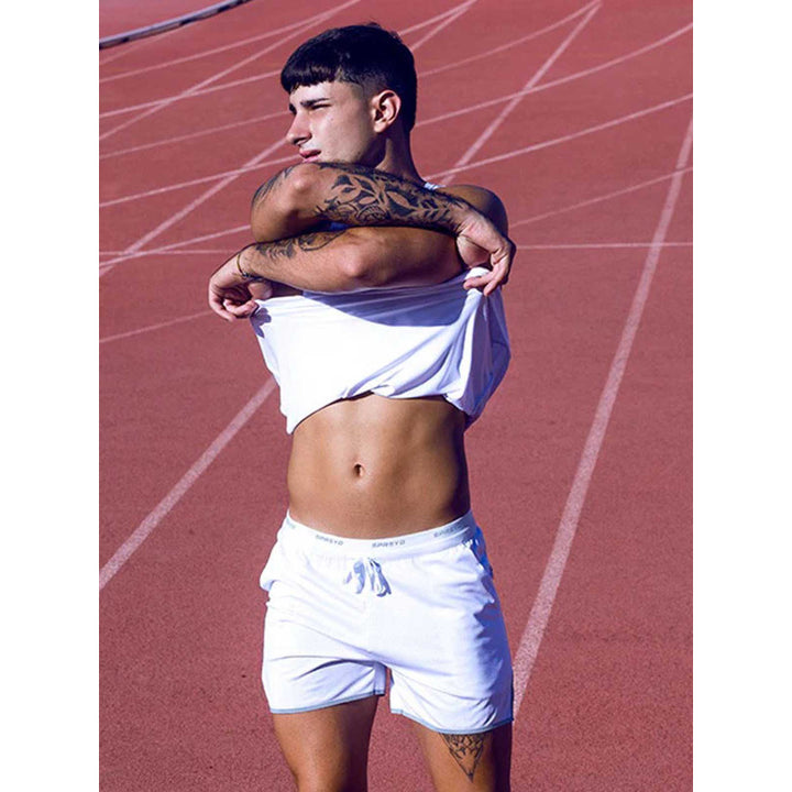 SUPAWEAR SPR RACER SHORTS WHITE