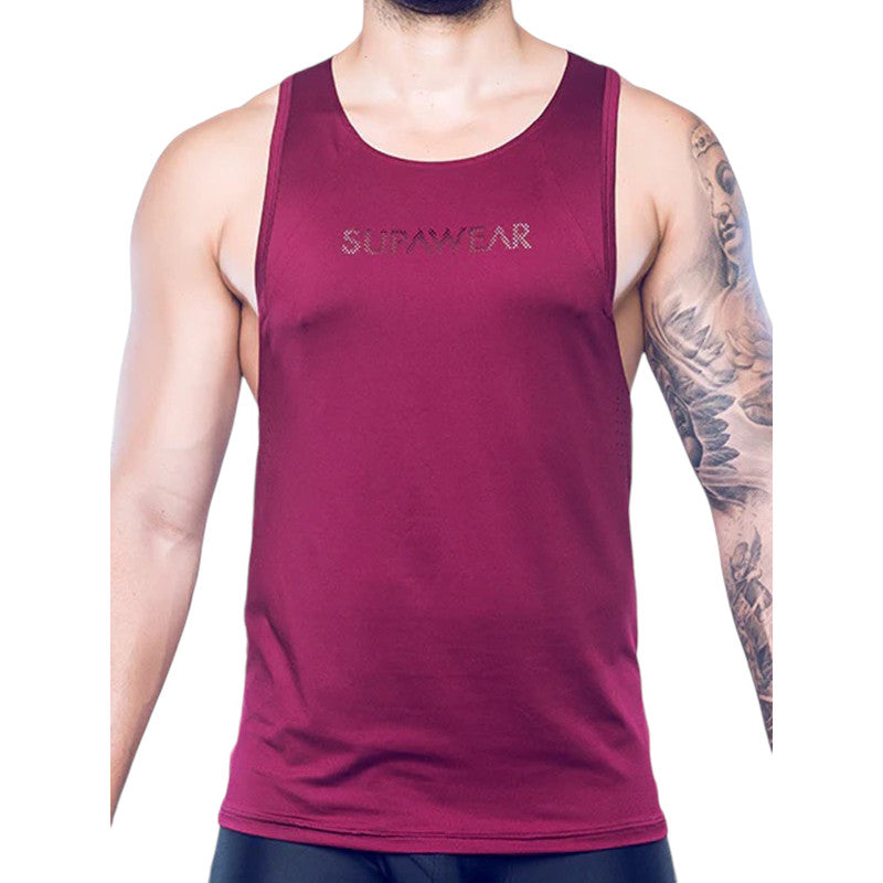 SUPAWEAR SPR Y-TANK TOP DEEP PURPLE