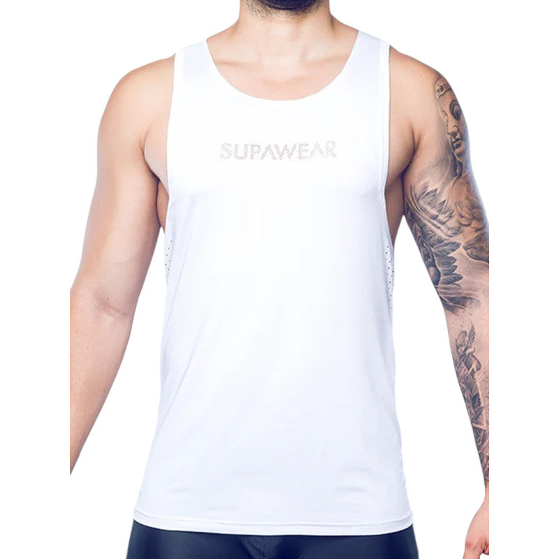 SUPAWEAR SPR Y-TANK TOP WHITE