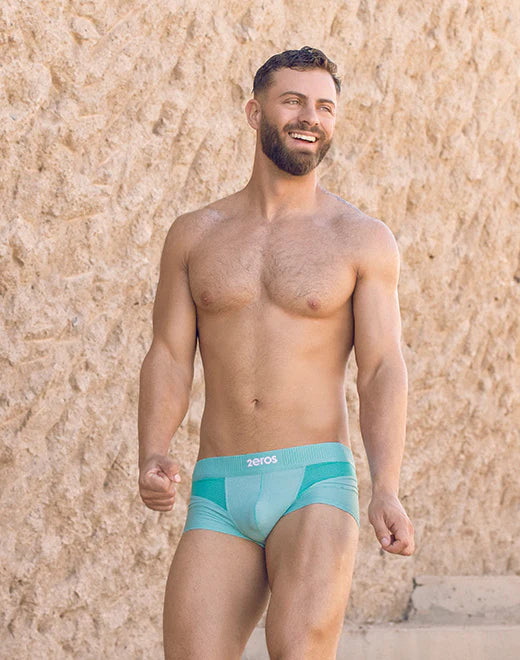 2EROS AKTIV HERMES TRUNK UNDERWEAR BLUE TURQUOISE
