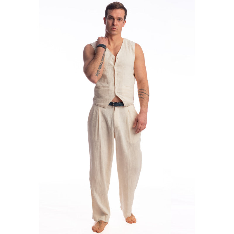 Palm Spring - Waistcoat - Vanilla