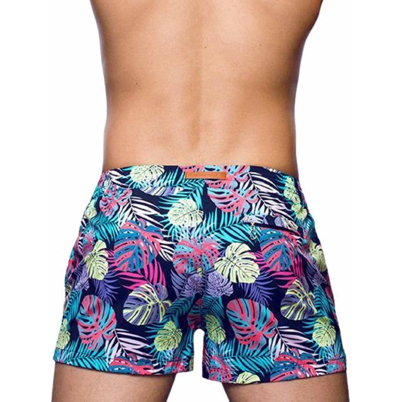 2EROS PRINT SWIMSHORTS MONSTERA BLACK