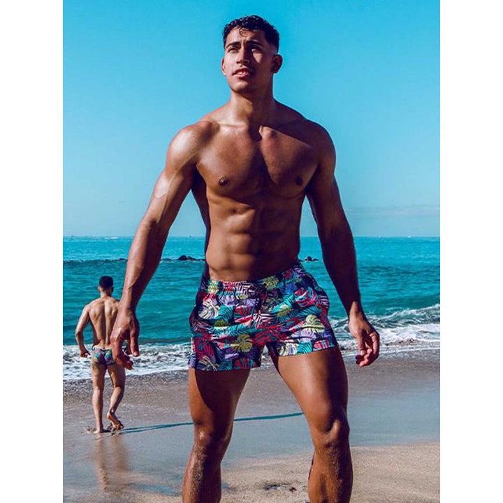 2EROS PRINT SWIMSHORTS MONSTERA BLACK
