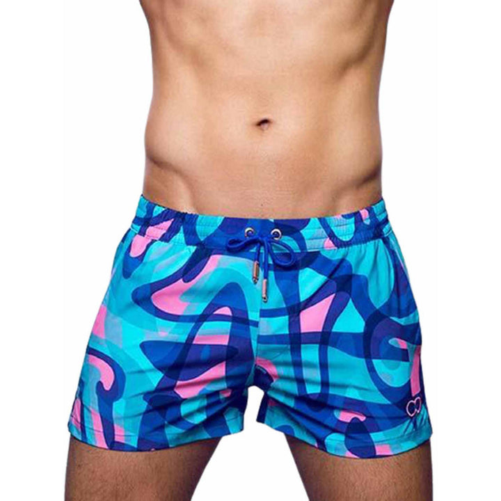 2EROS PRINT SWIMSHORTS S50 KAI BLUE