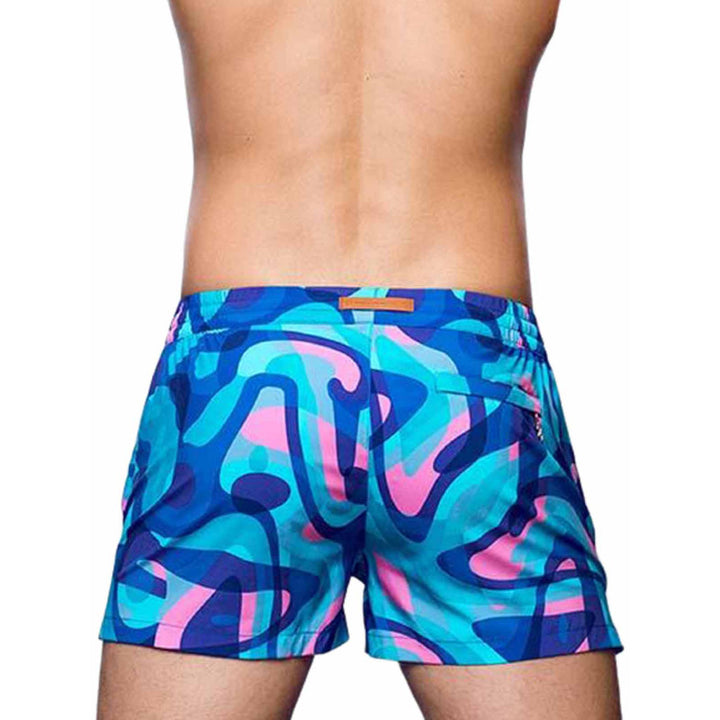 2EROS PRINT SWIMSHORTS S50 KAI BLUE