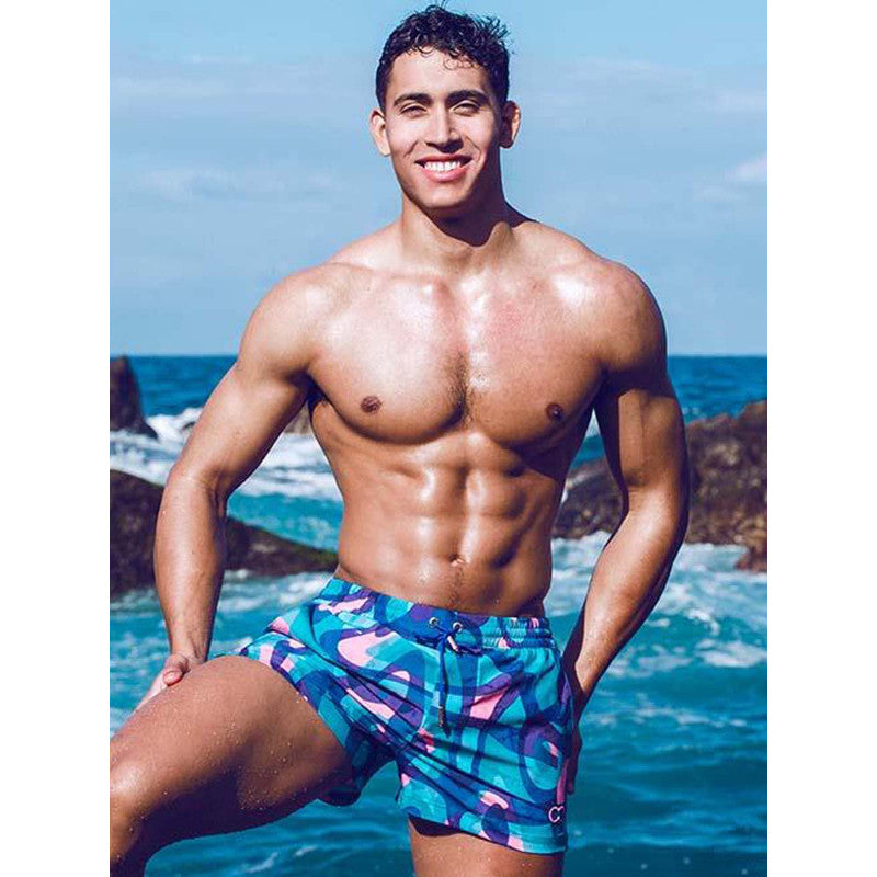 2EROS PRINT SWIMSHORTS S50 KAI BLUE