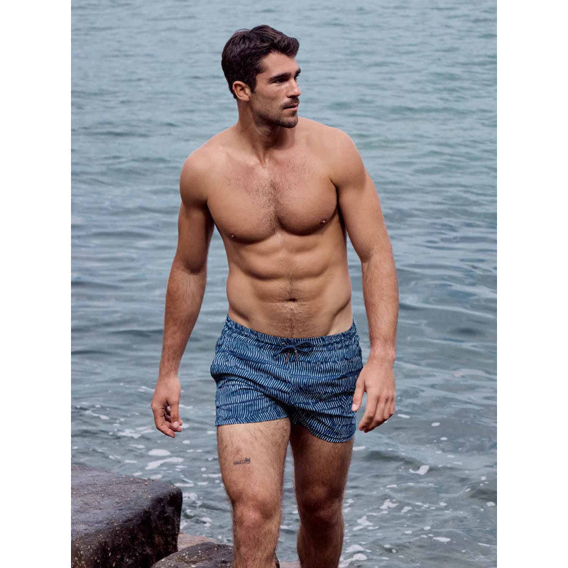 2Eros Bronte Print Swim Shorts Naiad Navy