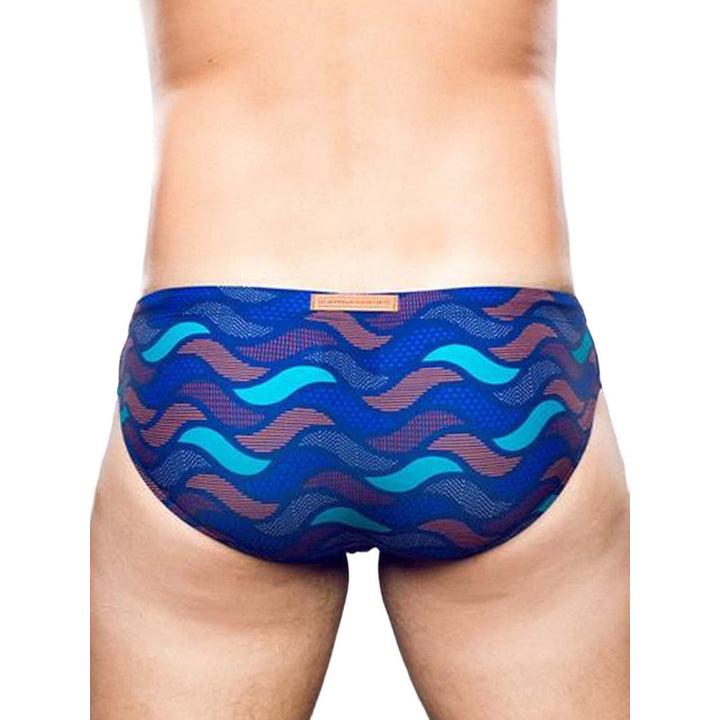 2EROS PRINT SWIM BRIEFS V10 OCEAN BLUE