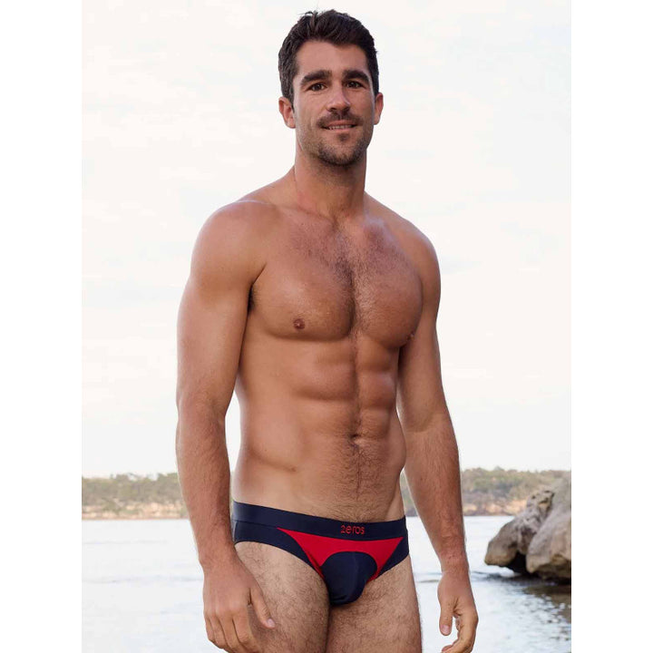 2EROS RACER AKTIV SWIM BRIEF NAVY/RED