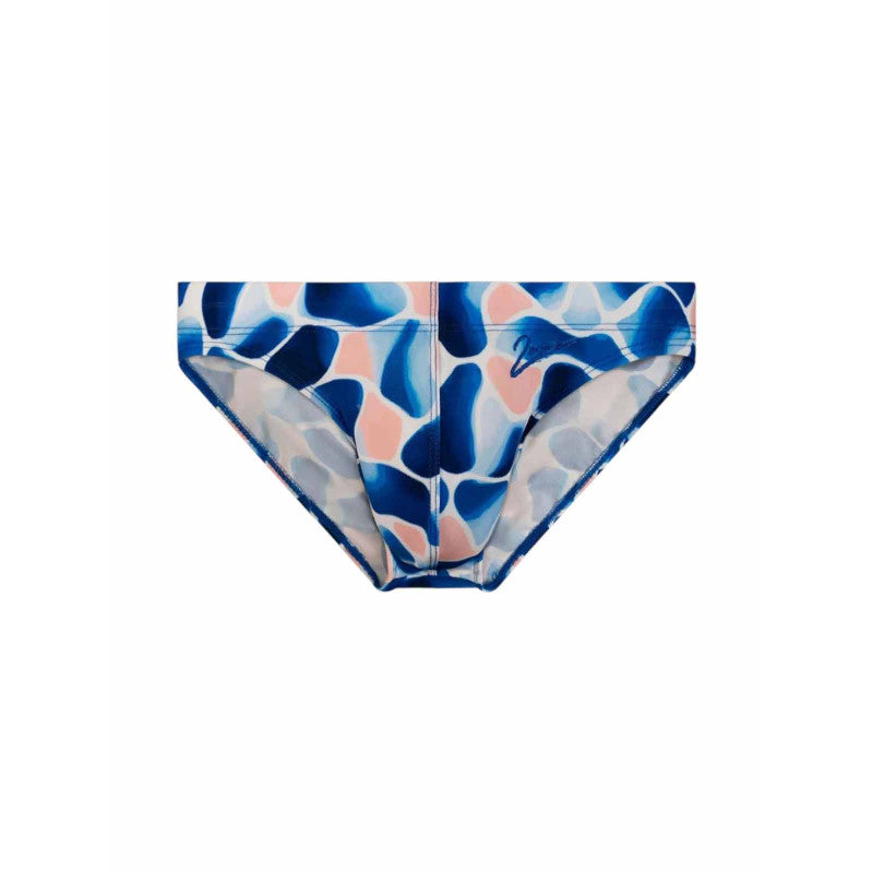 2EROS V20 PRINTED SWIM BRIEF AQUA NAVY
