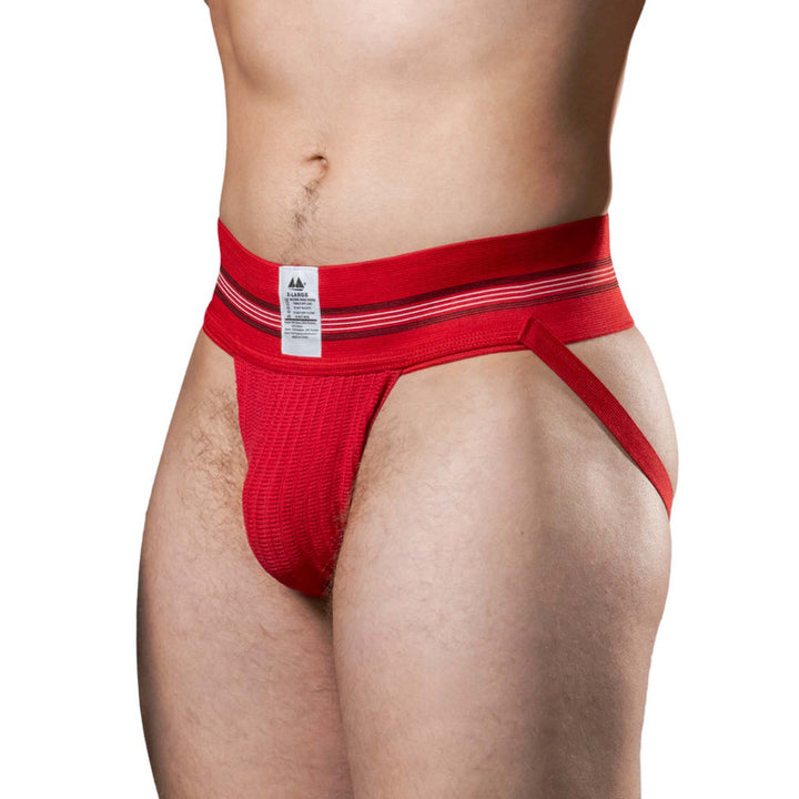 MM THE ORIGINAL NO. 10 JOCKSTRAP UNDERWEAR SCARLET RED 3 INCH