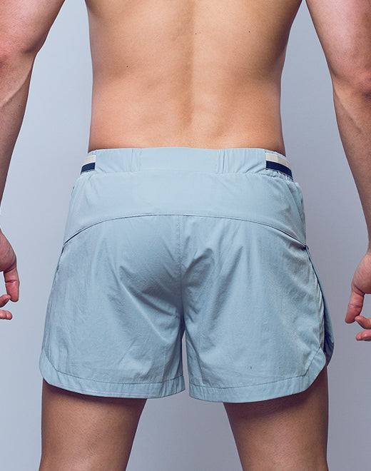 SUPAWEAR FULL LINED MESH SHORTS LOOSE FIT GREY HARBOUR
