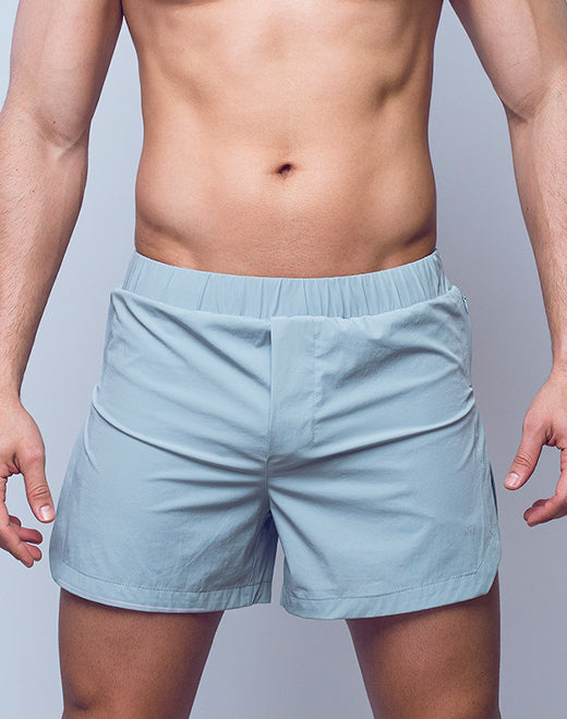 SUPAWEAR FULL LINED MESH SHORTS LOOSE FIT GREY HARBOUR