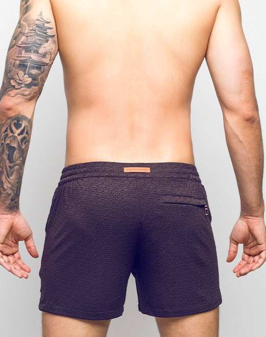 2eros S90 Textured Shorts - Signet Cocoa Black