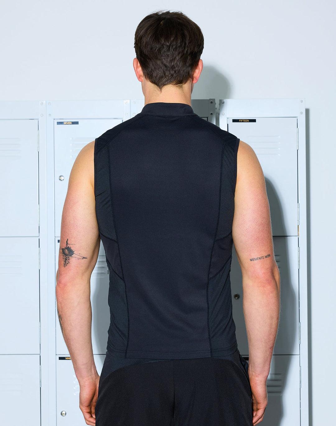 SUPAWEAR GYM2STREET ZIP-UP VEST BLACK