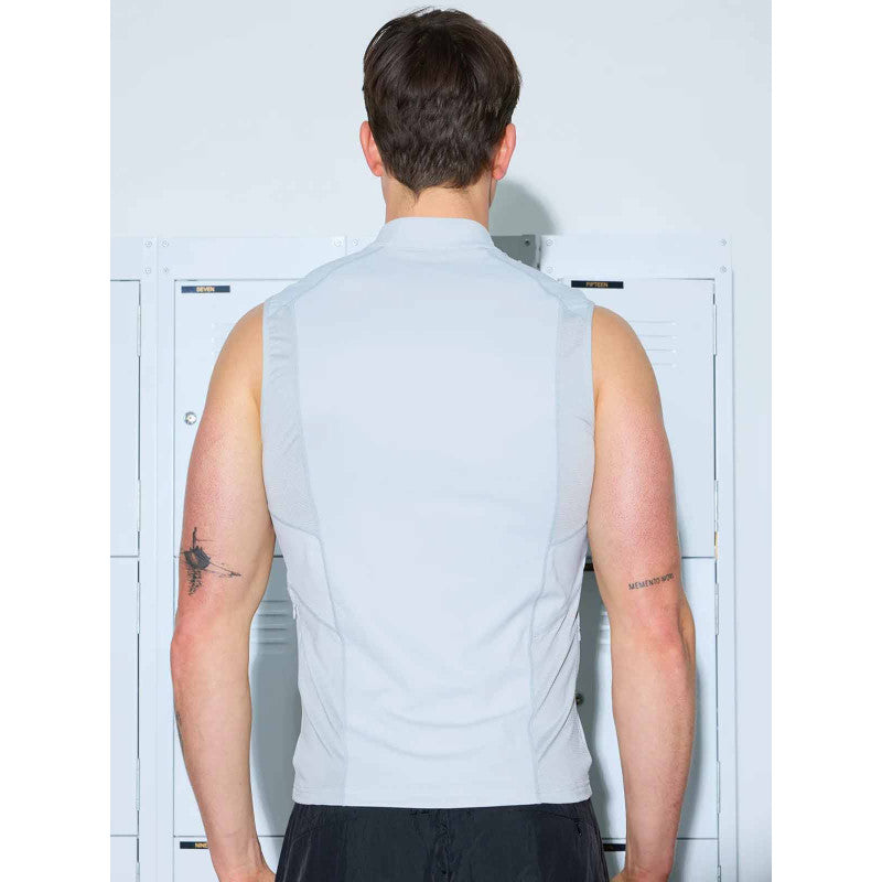 SUPAWEAR GYM2STREET ZIP-UP VEST GREY