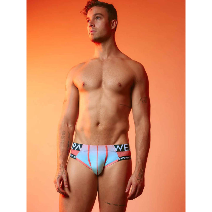 SUPAWEAR SPR PERFORMANCE GRADIENT BRIEF UNDERWEAR RAINBOW