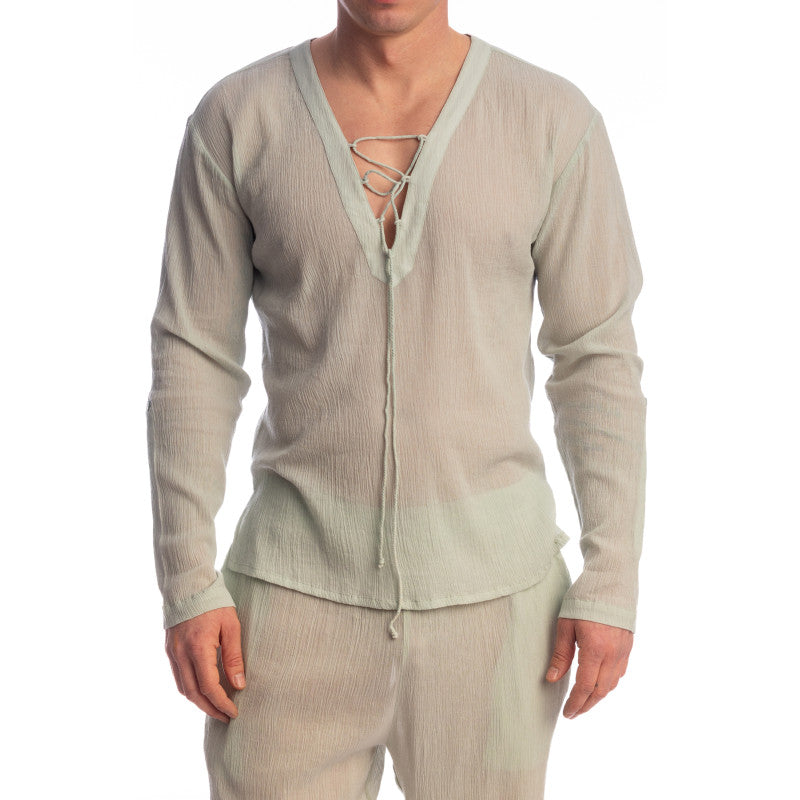 Beynac - Long-sleeved drawstring shirt tunic