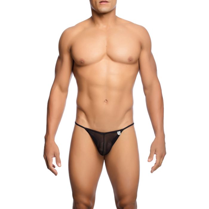 MOB Men's Sheer Bikini: Black