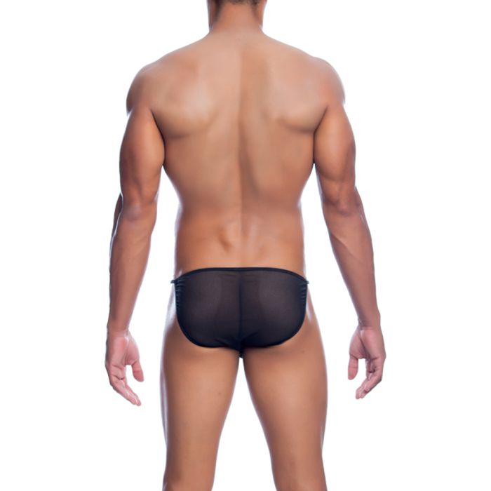 MOB Men's Sheer Bikini: Black