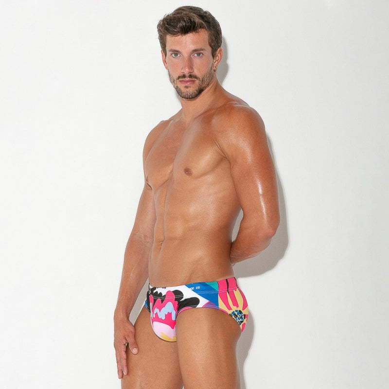 Code 22 - SECRET GARDEN SWIM BRIEF PINK