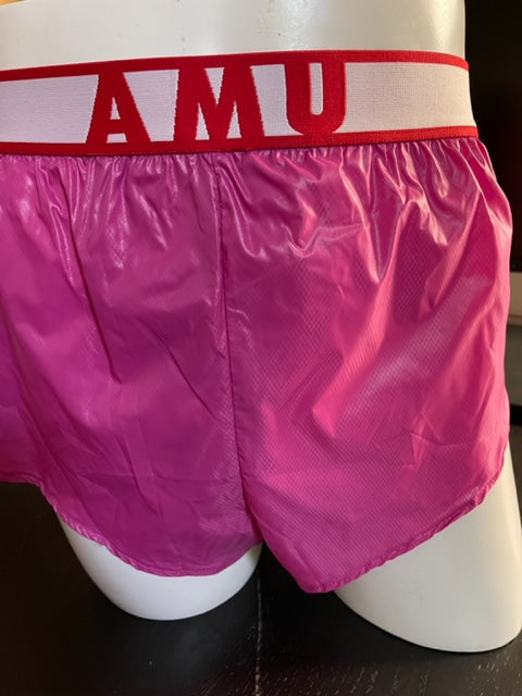 AMU Extreme Lightweight shorts  - Magenta - AMU logo elastic